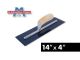 Finishing Trowel – Blue Steel┃Curved Wood Handle